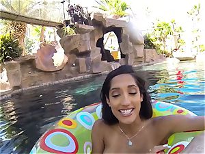 bikini bombshell Chloe Amour plowed after a dip in the pool